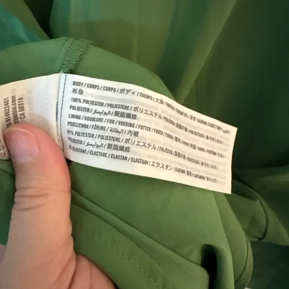 Abercrombie & Fitch Button Down Twist Front Long Sleeve Mini Dress NWT - Picture 6 of 10